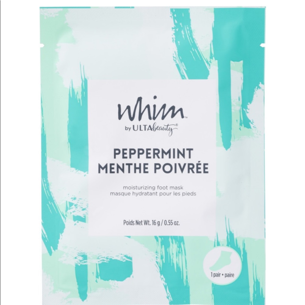 WHIM by Ulta Beauty Peppermint Moisturizing Foot Mask NWT